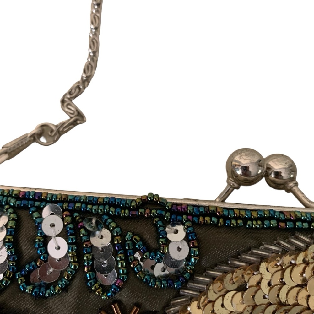 Apt. 9 Sequin And Beaded Metallic Color Purse - image 7